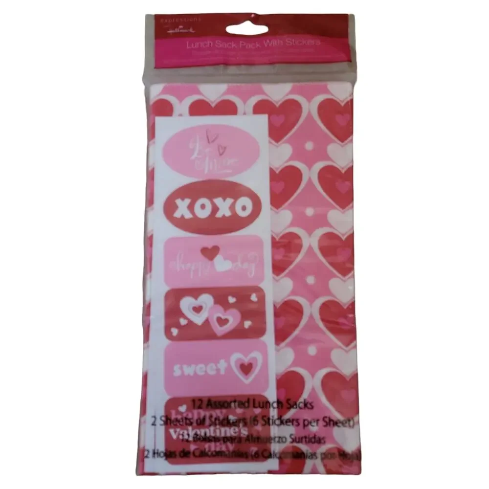 Valentines Day Treat Container Lot‎ Cello Bags Popper Trays Paper Sacks Bundle